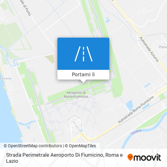 Mappa Strada Perimetrale Aeroporto Di Fiumicino