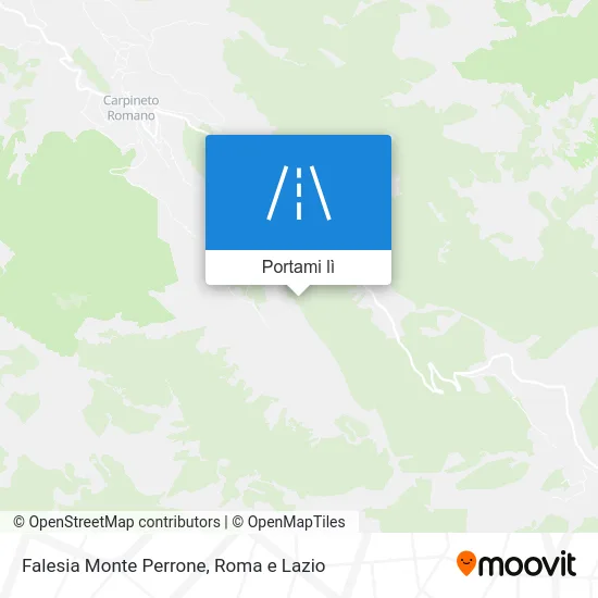 Mappa Falesia Monte Perrone