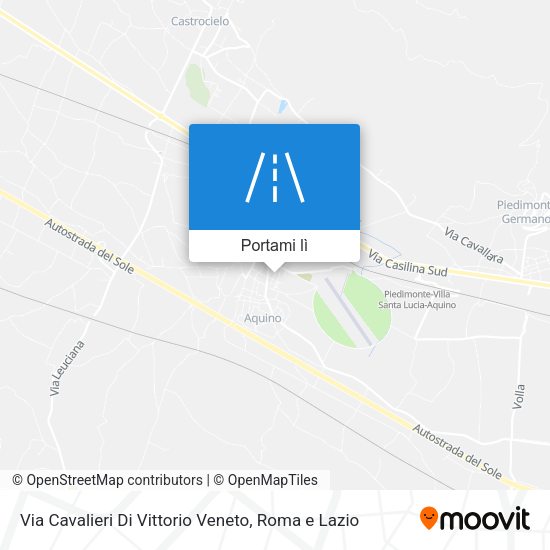 Mappa Via Cavalieri Di Vittorio Veneto