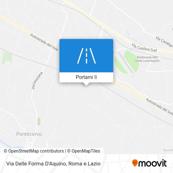 Mappa Via Delle Forma D'Aquino