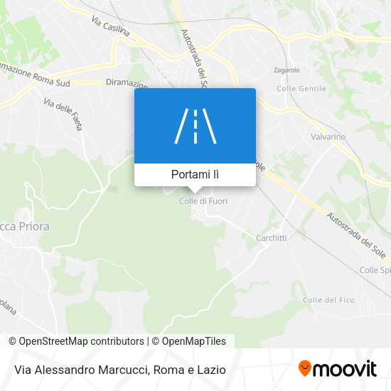 Mappa Via Alessandro Marcucci