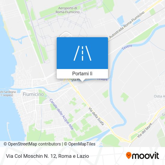 Mappa Via Col Moschin N. 12