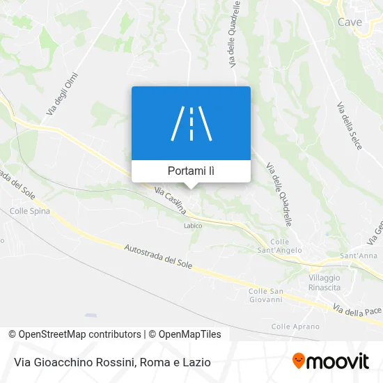 Mappa Via Gioacchino Rossini