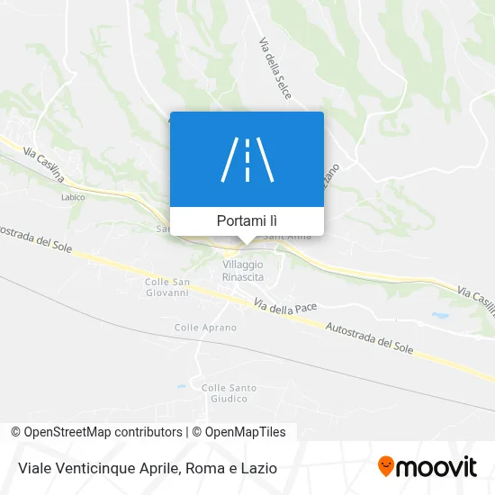 Mappa Viale Venticinque Aprile