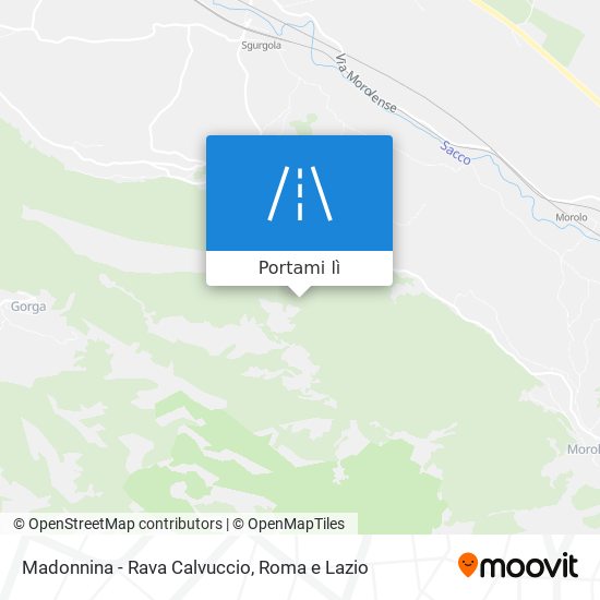 Mappa Madonnina - Rava Calvuccio