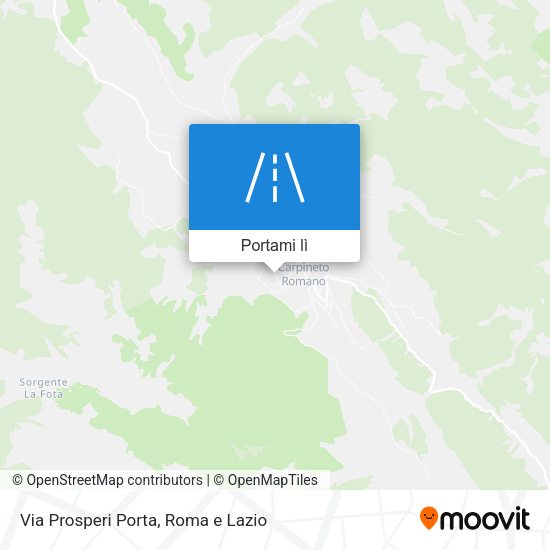 Mappa Via Prosperi Porta