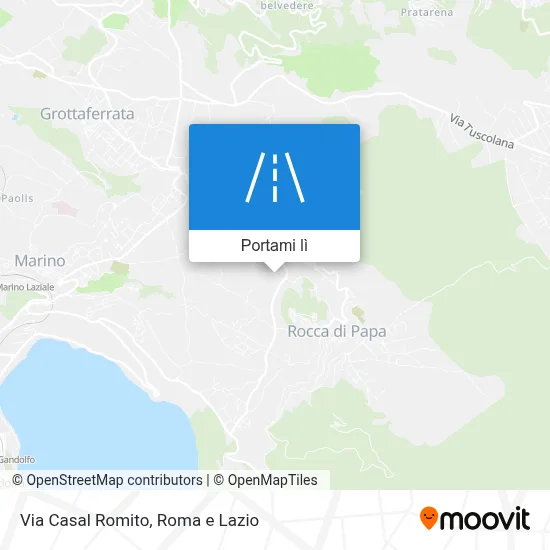 Mappa Via Casal Romito