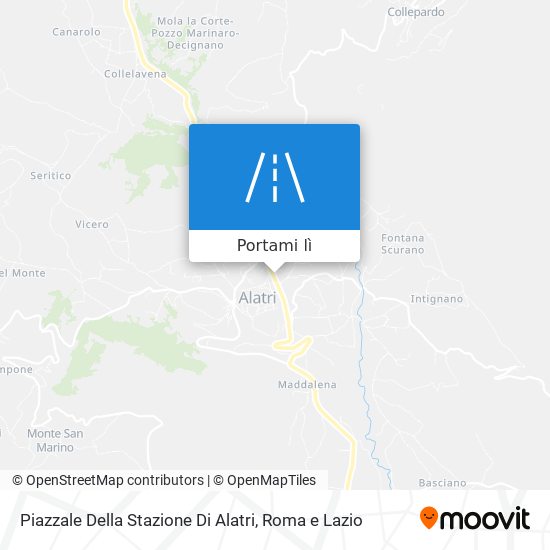 Mappa Piazzale Della Stazione Di Alatri