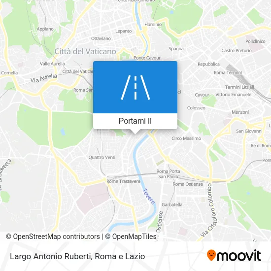 Mappa Largo Antonio Ruberti