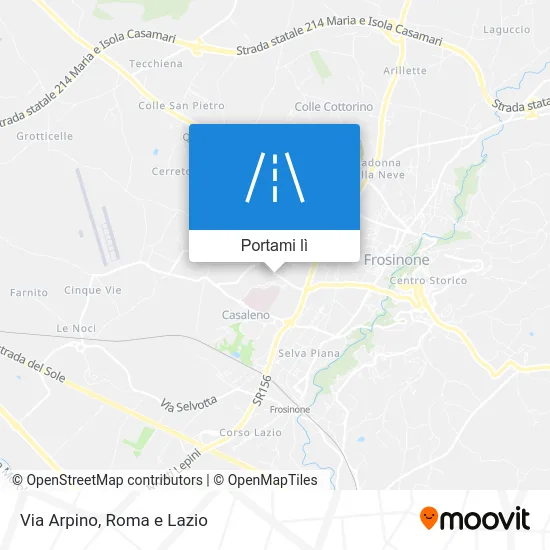 Mappa Via Arpino