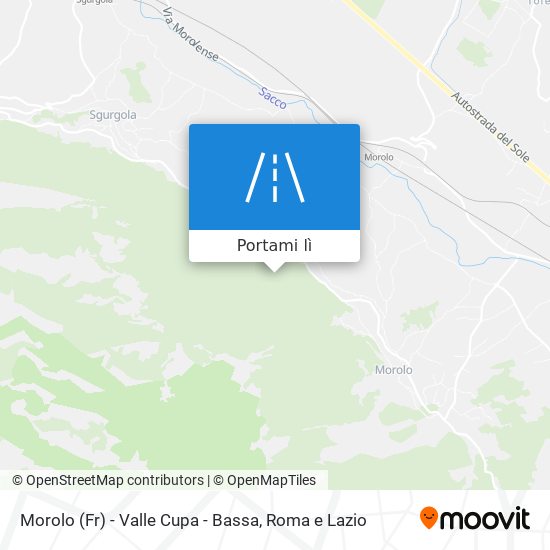 Mappa Morolo (Fr) - Valle Cupa - Bassa