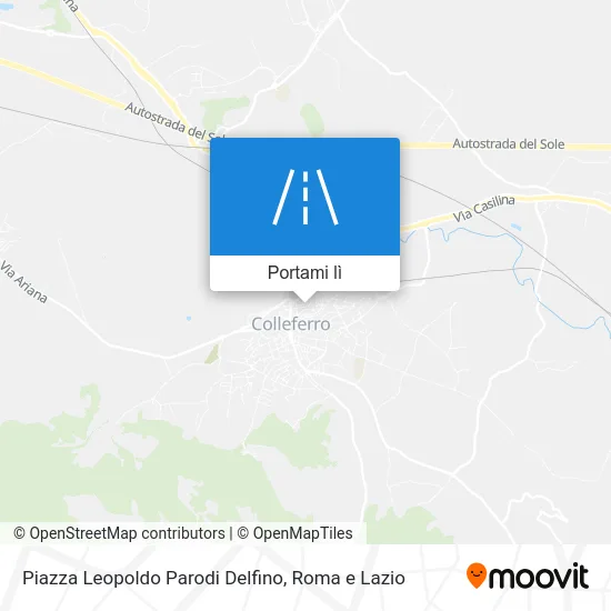 Mappa Piazza Leopoldo Parodi Delfino