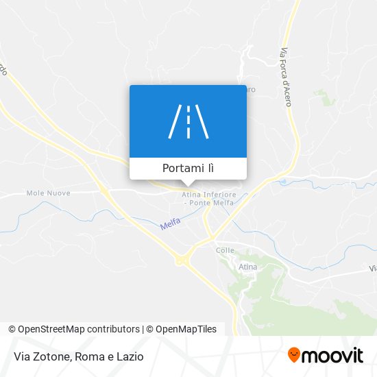 Mappa Via Zotone