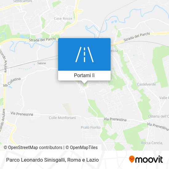 Mappa Parco Leonardo Sinisgalli