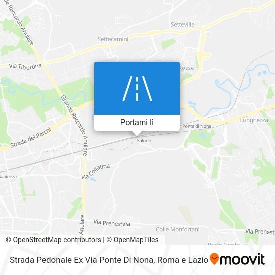 Mappa Strada Pedonale Ex Via Ponte Di Nona