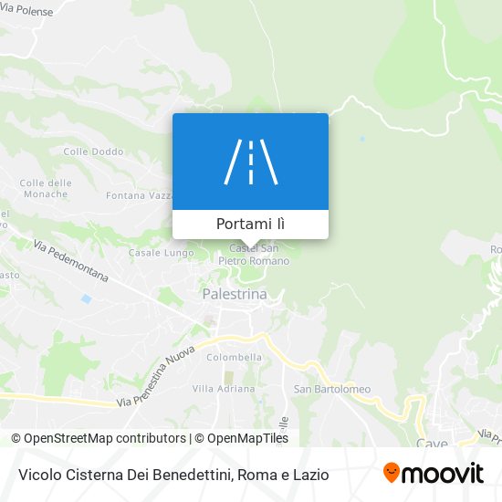 Mappa Vicolo Cisterna Dei Benedettini