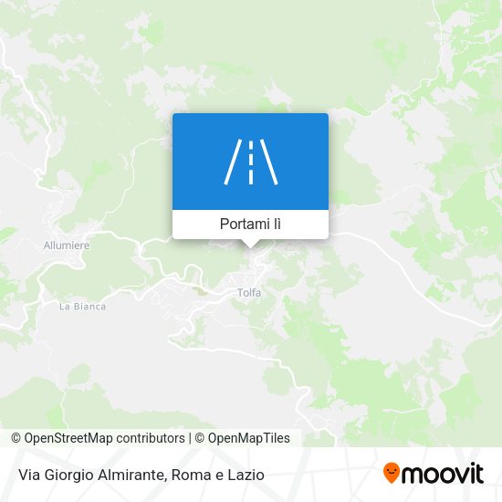 Mappa Via Giorgio Almirante