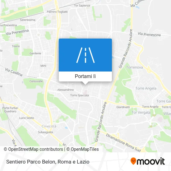 Mappa Sentiero Parco Belon