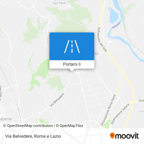 Mappa Via Belvedere