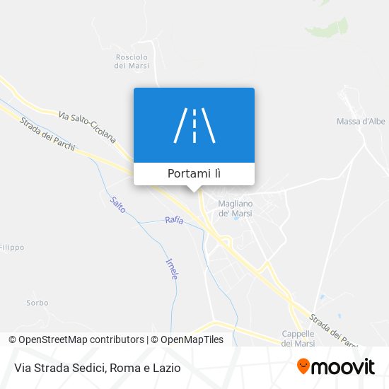 Mappa Via Strada Sedici