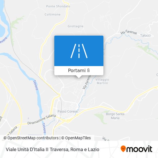 Mappa Viale Unità D'Italia II Traversa