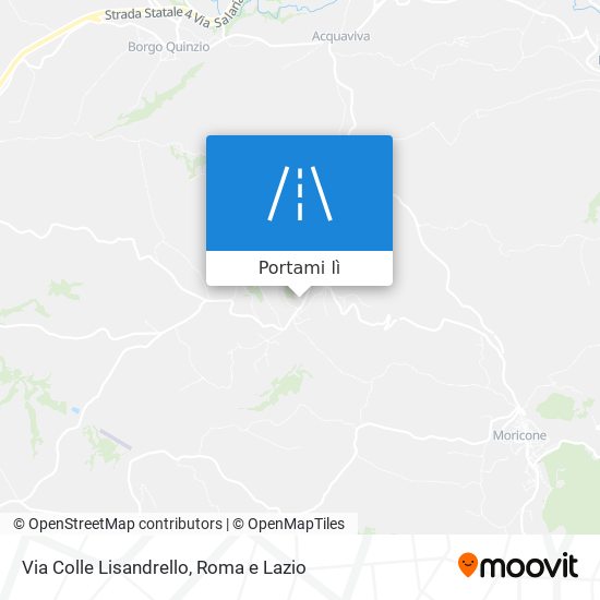 Mappa Via Colle Lisandrello