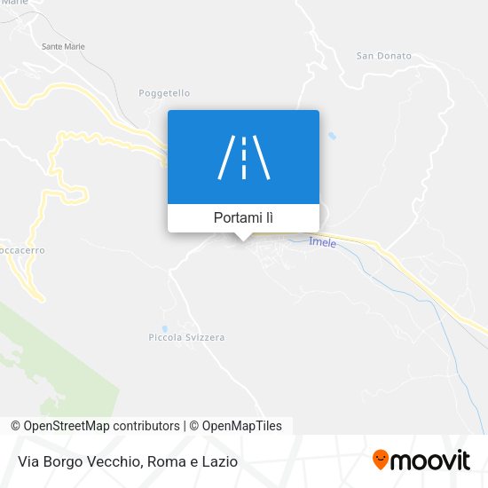 Mappa Via Borgo Vecchio