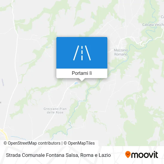 Mappa Strada Comunale Fontana Salsa