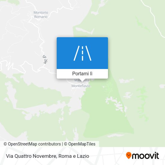 Mappa Via Quattro Novembre