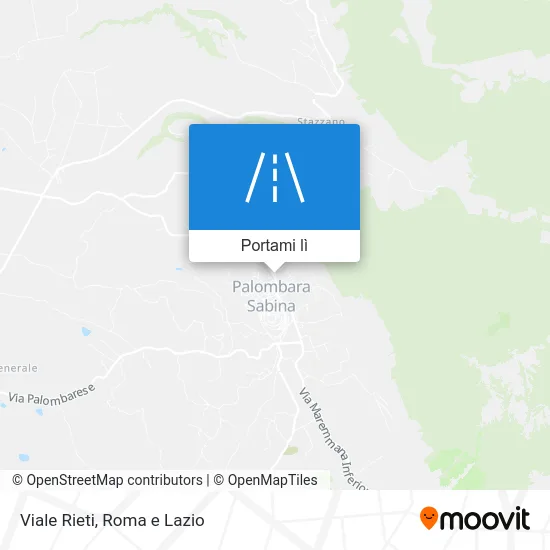 Mappa Viale Rieti