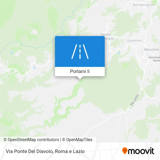 Mappa Via Ponte Del Diavolo