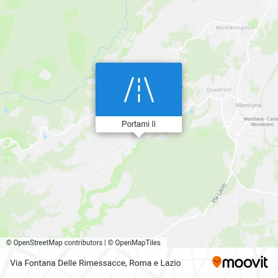 Mappa Via Fontana Delle Rimessacce