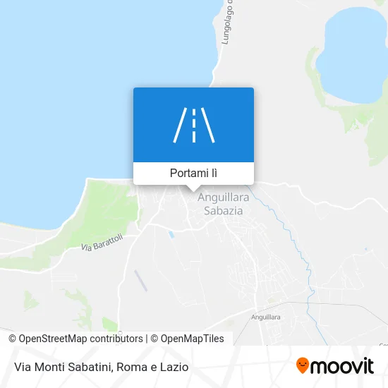 Mappa Via Monti Sabatini