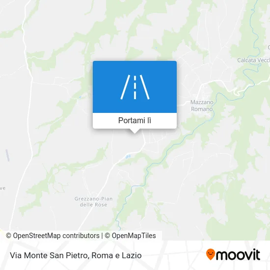 Mappa Via Monte San Pietro