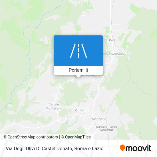 Mappa Via Degli Ulivi Di Castel Donato