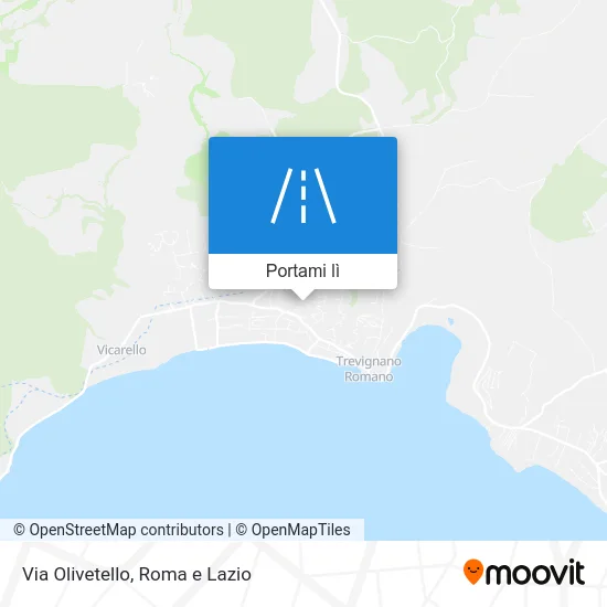 Mappa Via Olivetello