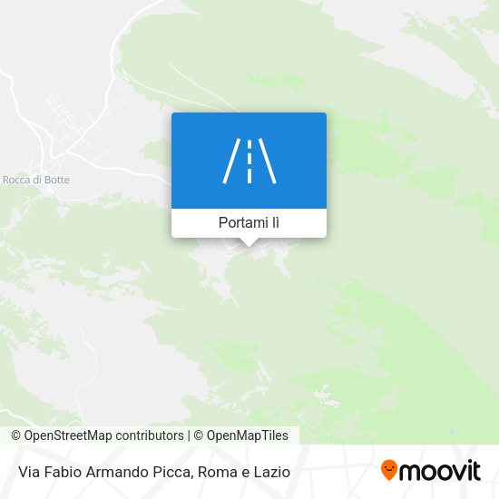 Mappa Via Fabio Armando Picca