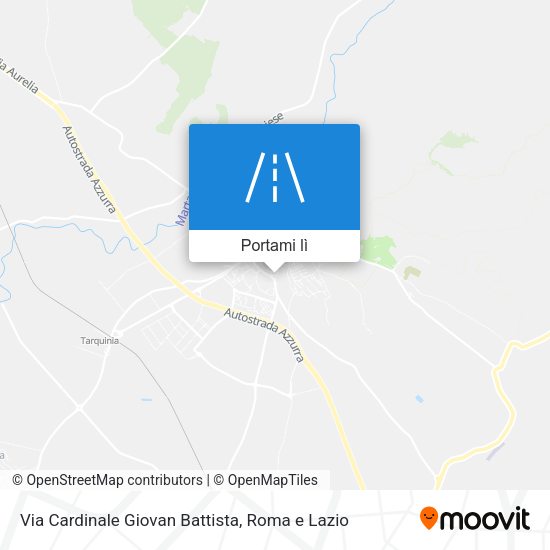 Mappa Via Cardinale Giovan Battista