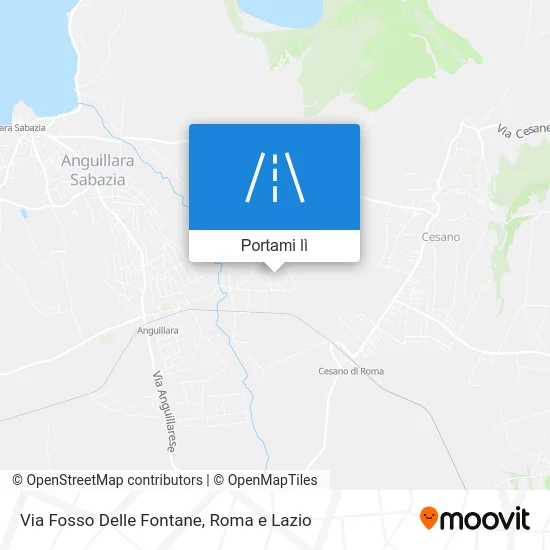 Mappa Via Fosso Delle Fontane