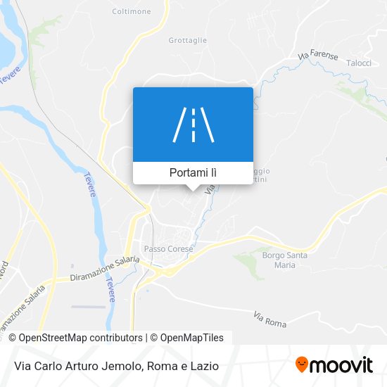 Mappa Via Carlo Arturo Jemolo