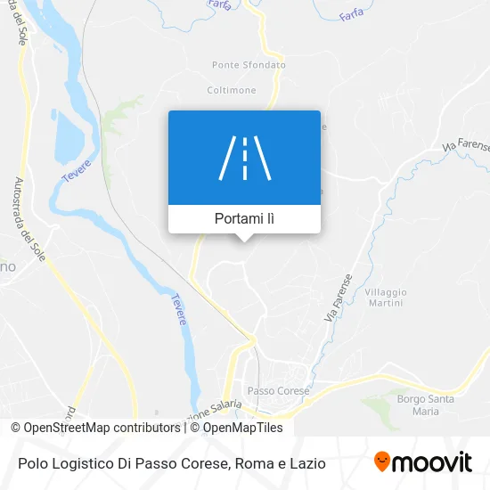 Mappa Polo Logistico Di Passo Corese