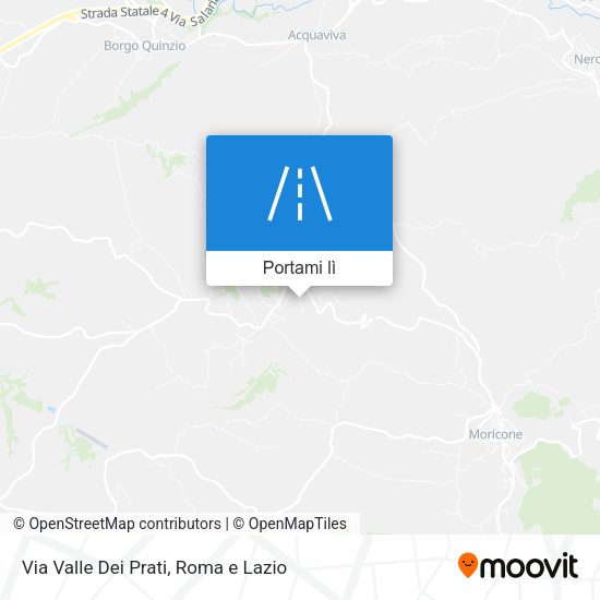 Mappa Via Valle Dei Prati