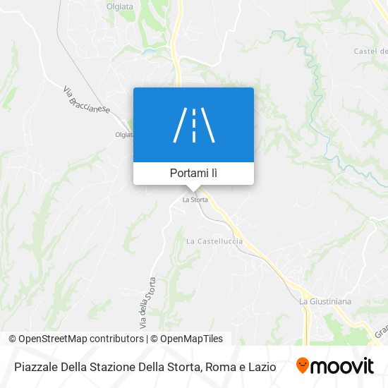 Mappa Piazzale Della Stazione Della Storta