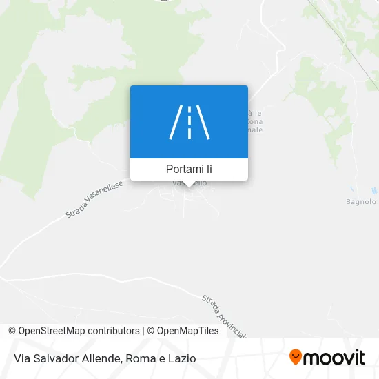 Mappa Via Salvador Allende