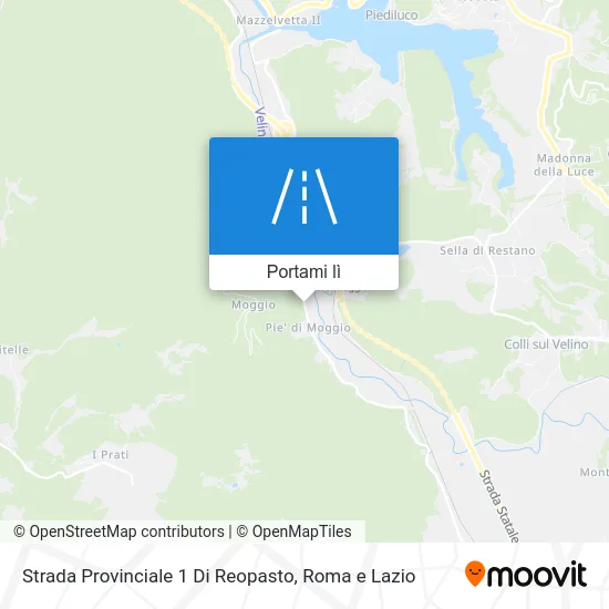 Mappa Strada Provinciale 1 Di Reopasto