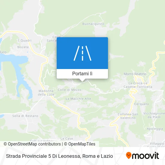 Mappa Strada Provinciale 5 Di Leonessa