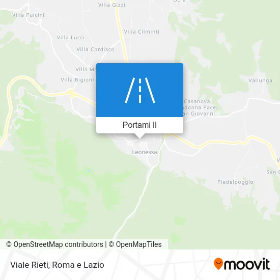 Mappa Viale Rieti