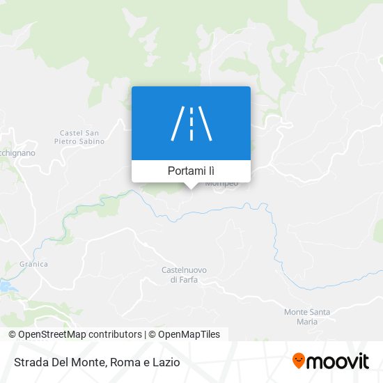 Mappa Strada Del Monte