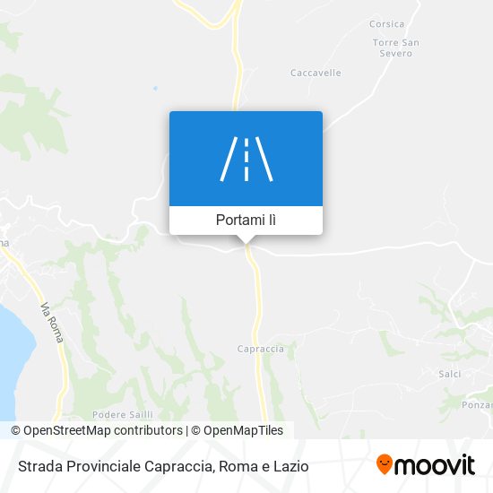 Mappa Strada Provinciale Capraccia