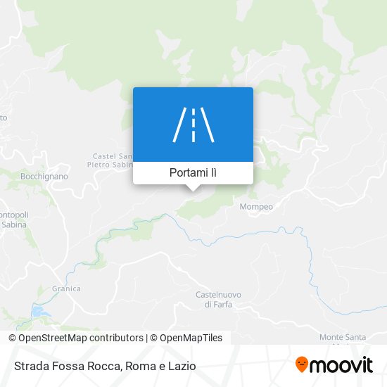 Mappa Strada Fossa Rocca
